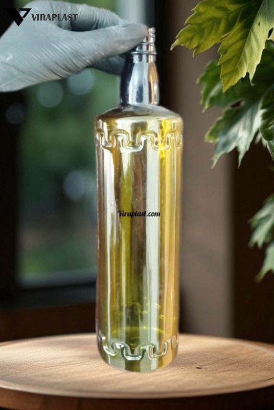 بطری ۱ لیتر ورساچه دهانه ۲۸ سبز زیتونی